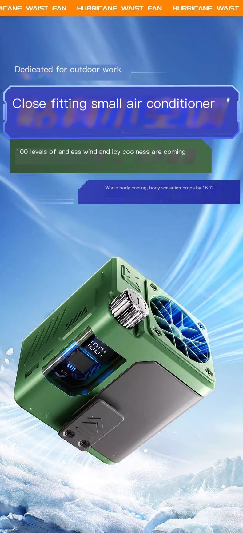 2024 Rechargeable Handheld Fan Image 1