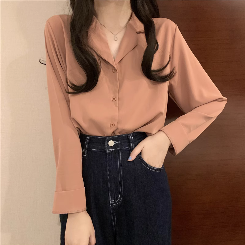 Chiffon Long Sleeve Shirt Detail