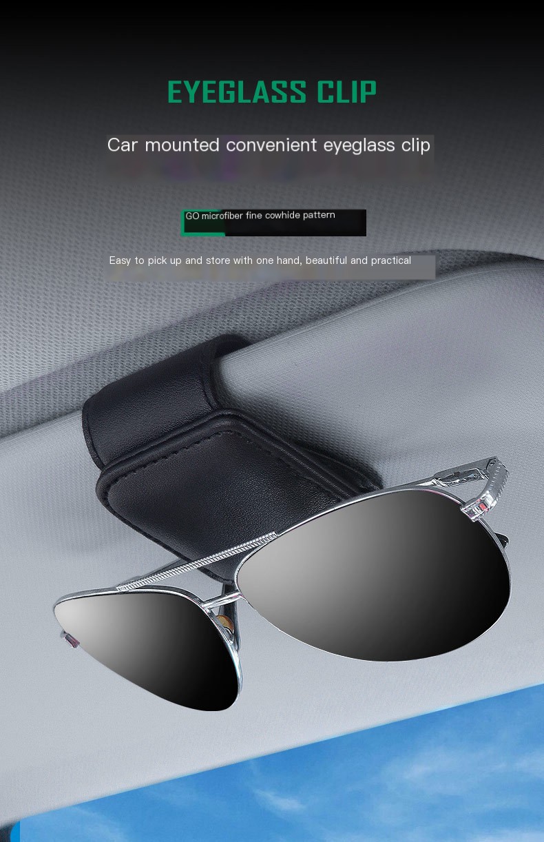 Car visor storage clip image 1
