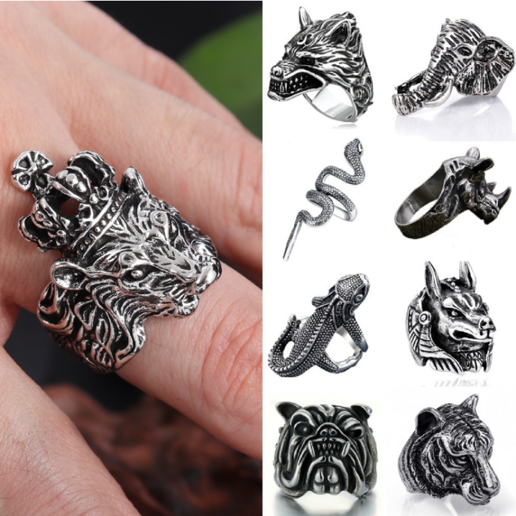 Wolf Head Ring Image 3