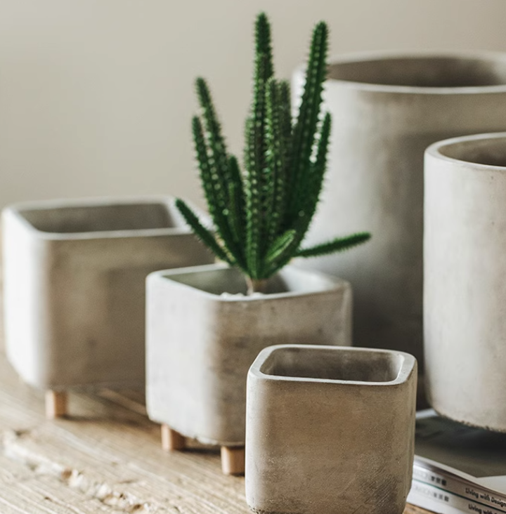 Cement Flower Pot Image 8