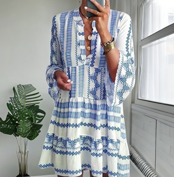 Geometric Print Dress 1