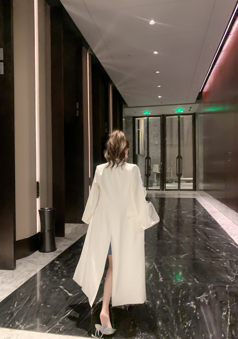 White Trench Coat Image 7