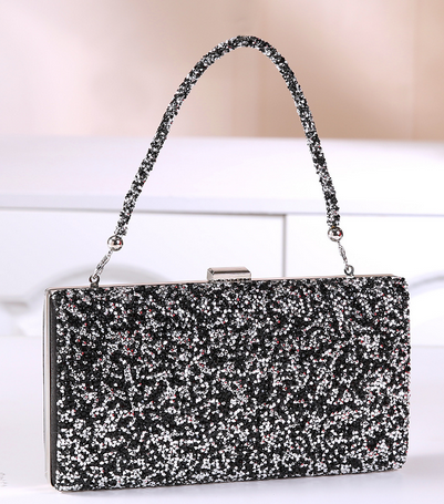 Diamond Evening Clutch - Black