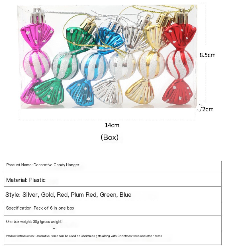 Gift Box with Candy Ornaments