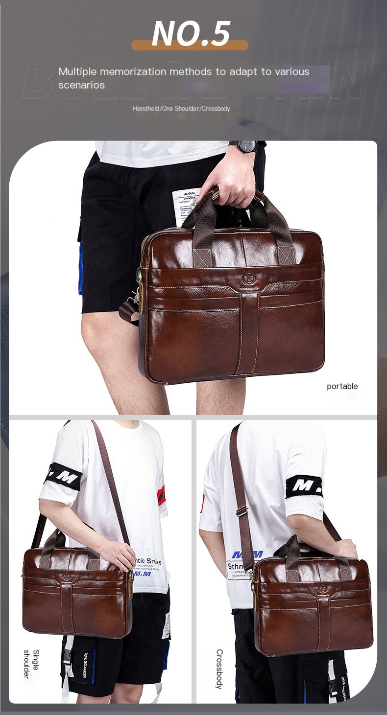 Executive Leather Briefcase Image 5
