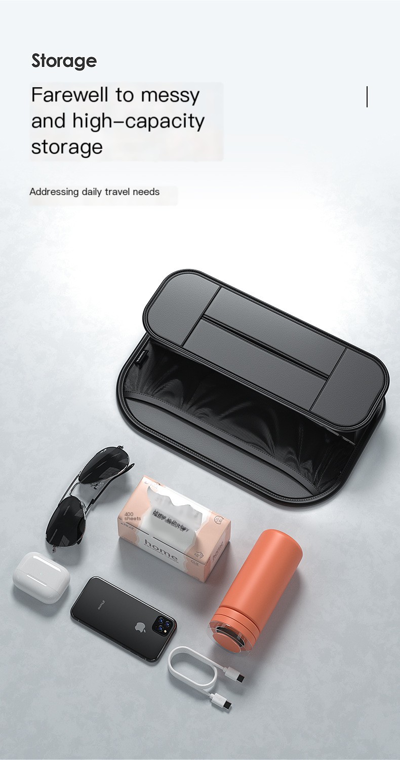 Car Rear Storage Bag - Installed