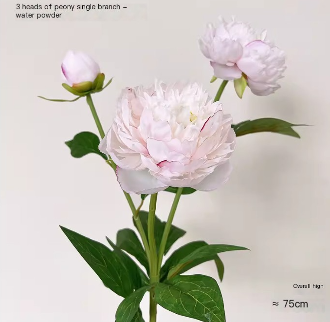 Peony Artificial Flower Bouquet - Gouache