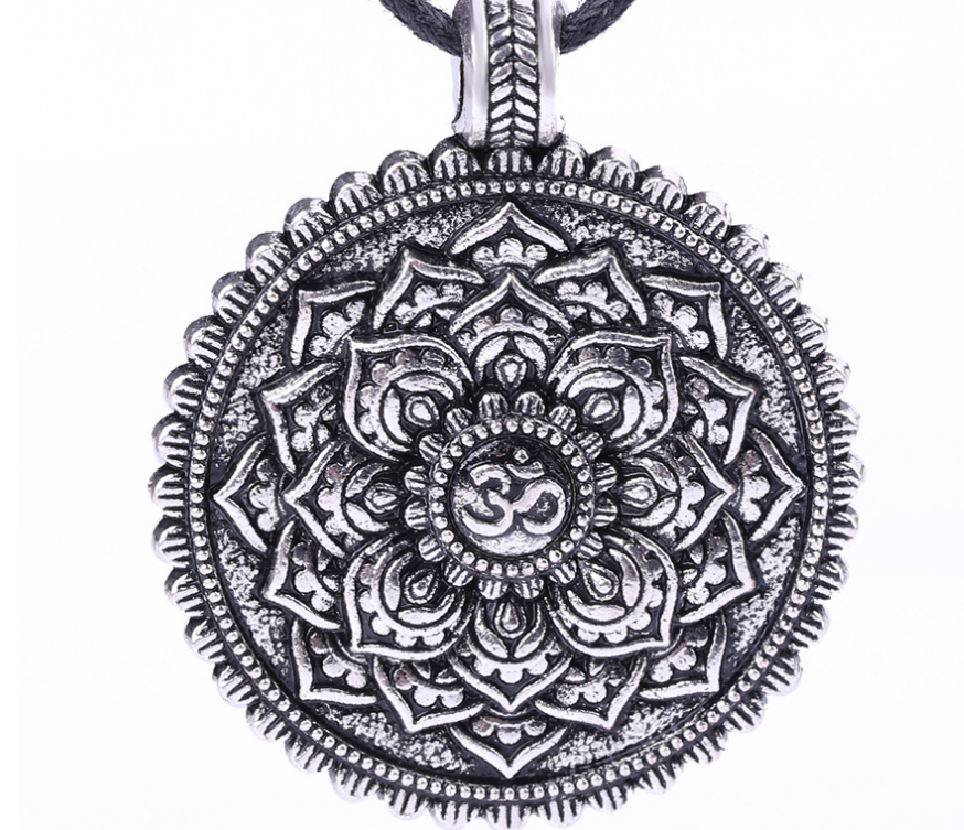 Double-sided necklace in silver