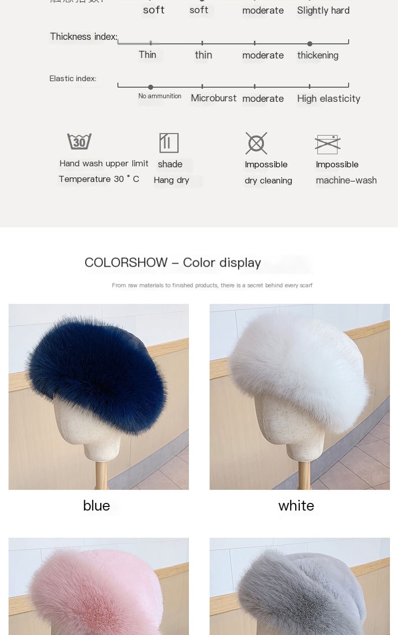 Faux Fur Fox Fur Hat 3