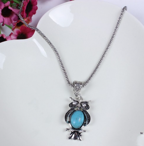 Turquoise Owl Jewelry Set Image 4