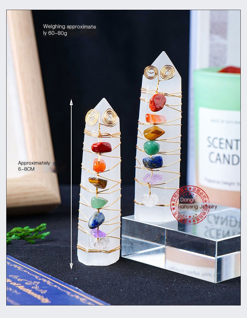 Colorful Gravel Crystal Column