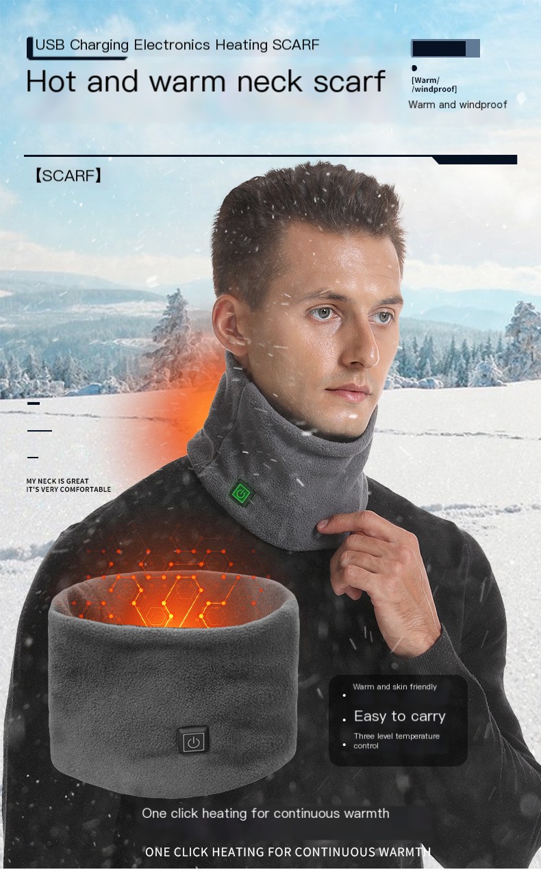 Electric heating scarf