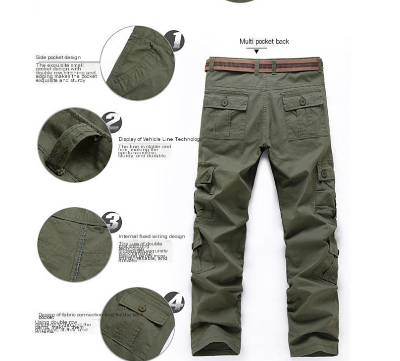 Men's Overalls Military Pants 3