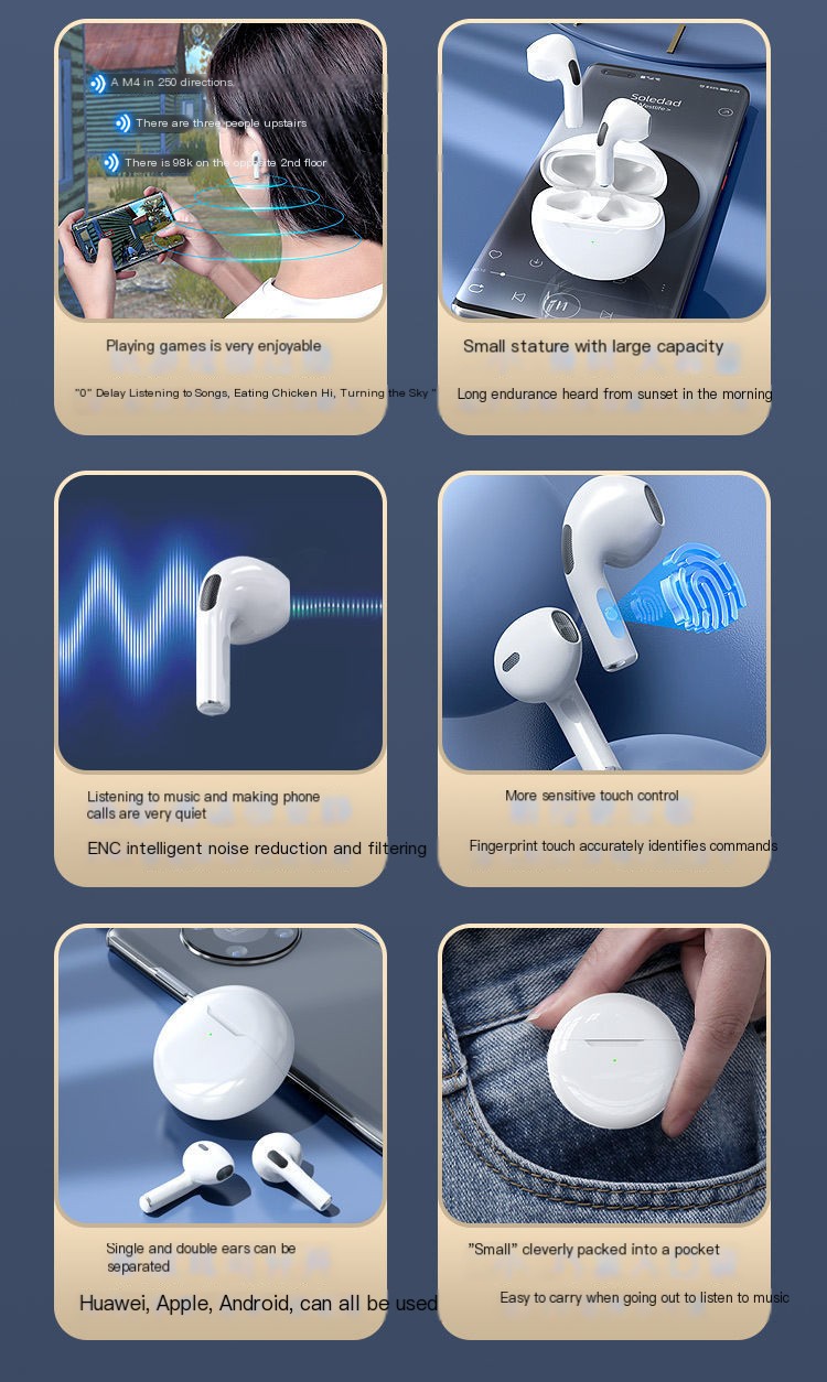 J6 Bluetooth Earbuds Lifestyle