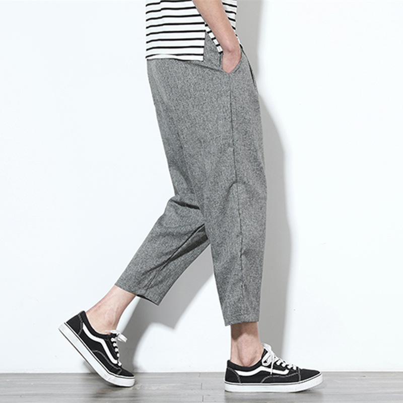 Linen Cropped Pants 5