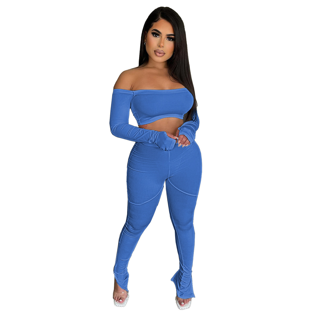 Reflective Women's Sports Set - Blue