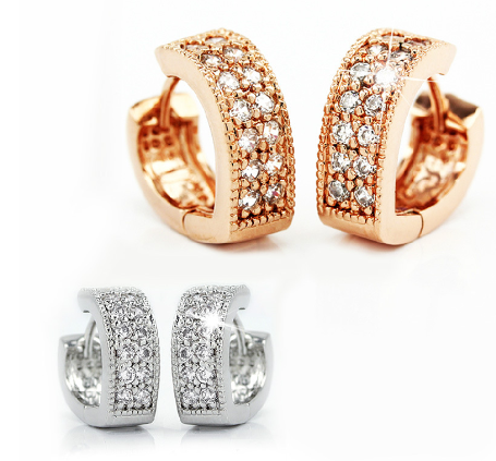 Heart-Shaped Earrings - Close-up