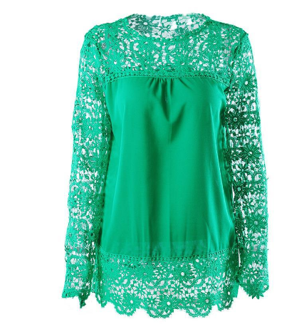 Chiffon Lace Blouse
