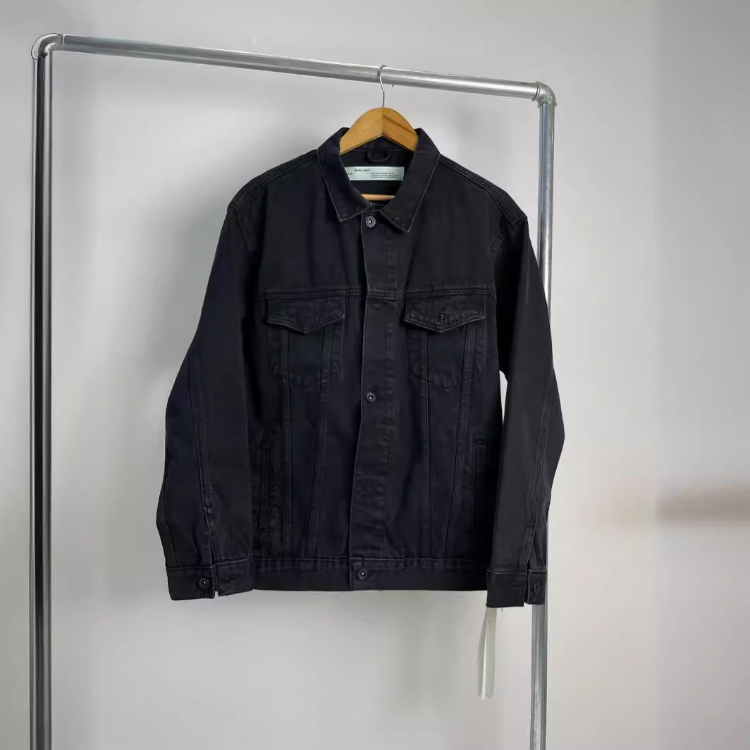 Black Denim Jacket Side View