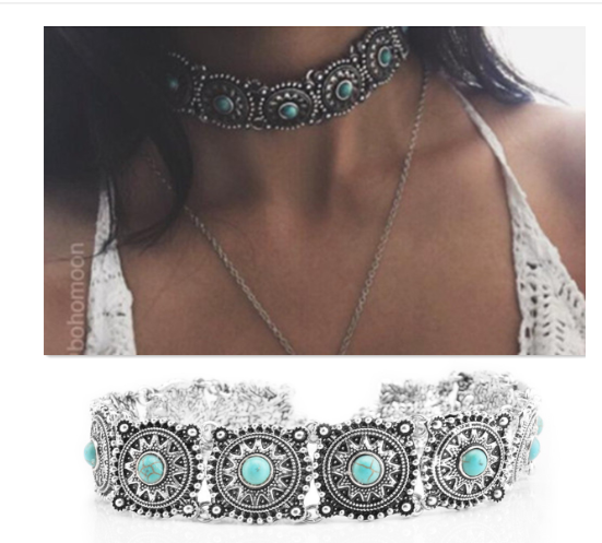 Bohemian Turquoise Necklace 1