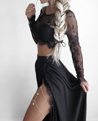Elegant Split Skirt