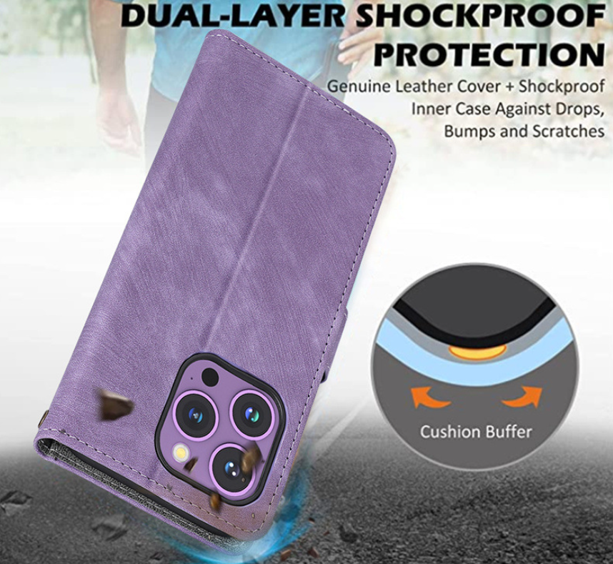 Retro Flip Phone Leather Case Image 2
