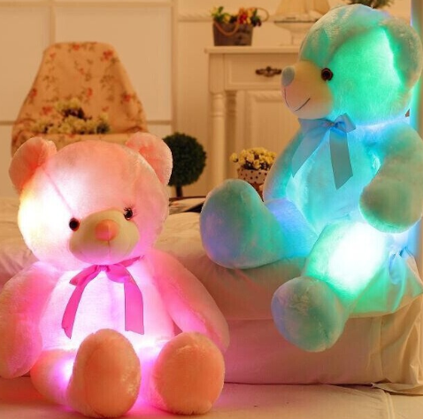 LED Plush Teddy Bear in Different Colors
