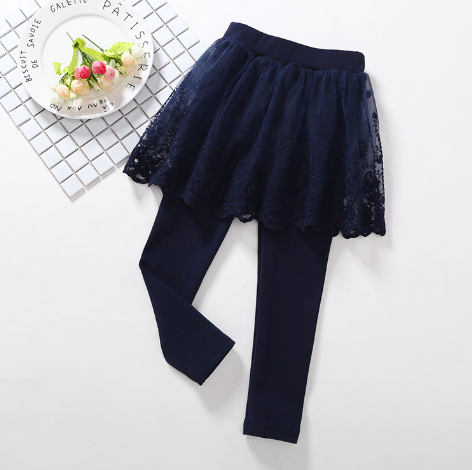 Girls Cotton Leggings with Skirt 2-7 years