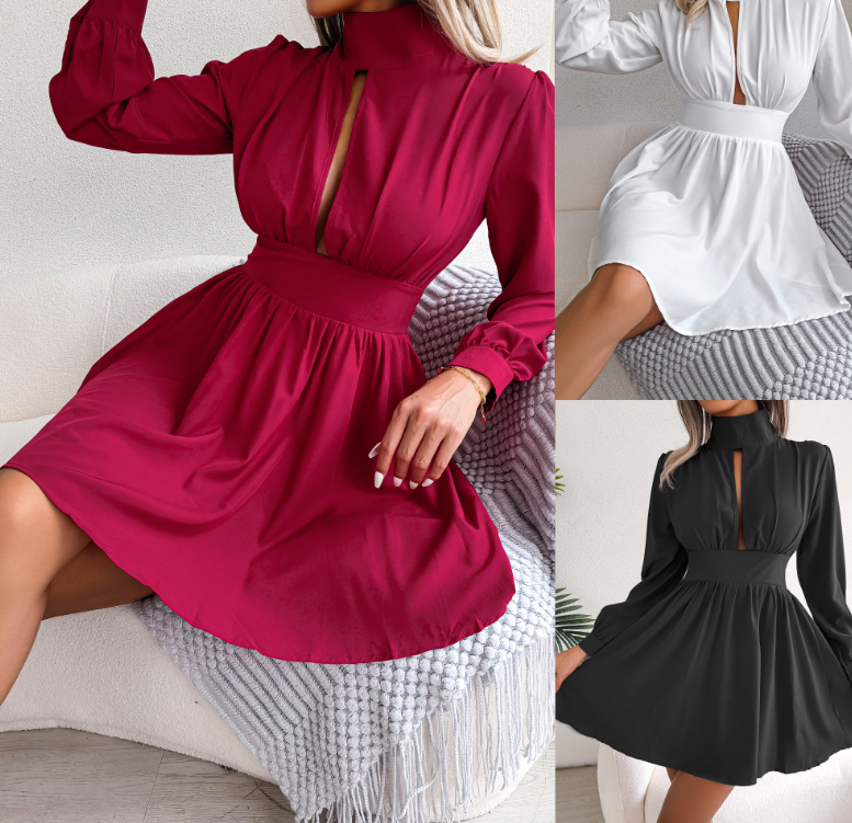 Chiffon A-line Dress 4