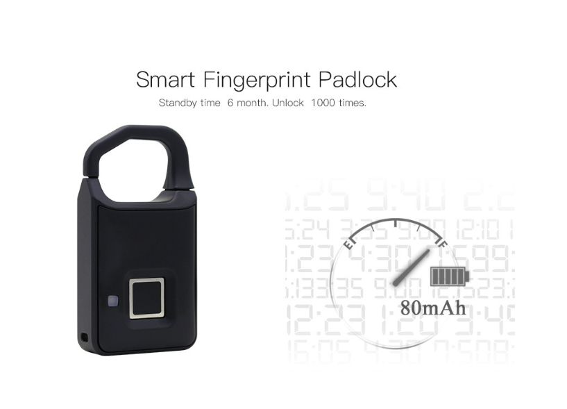 Fingerprint Mini Padlock Design