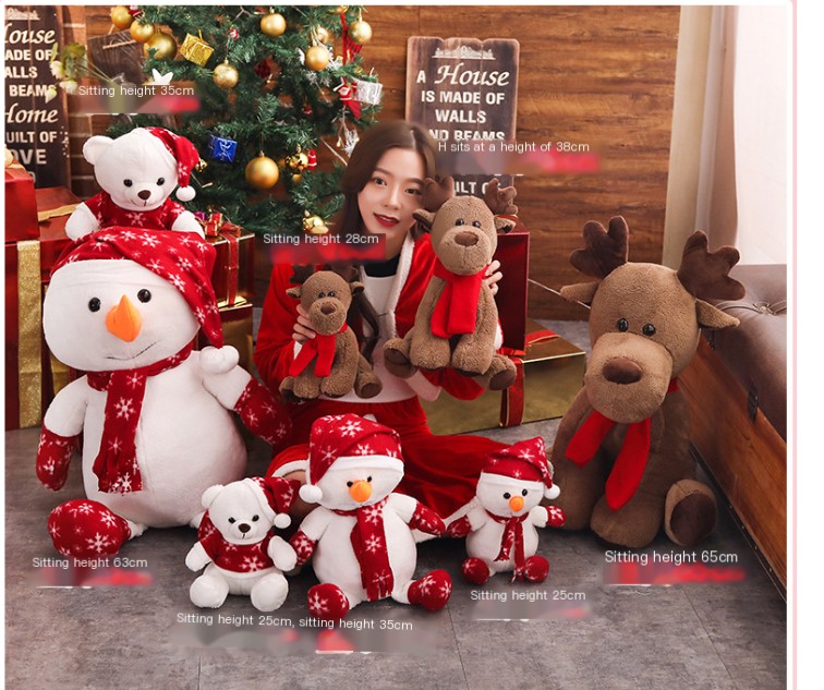 Christmas Snowman Doll Plush Toy