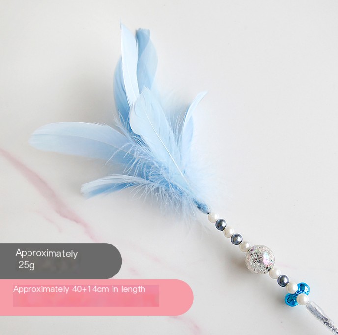 Colorful Feather Cat Teaser Wand