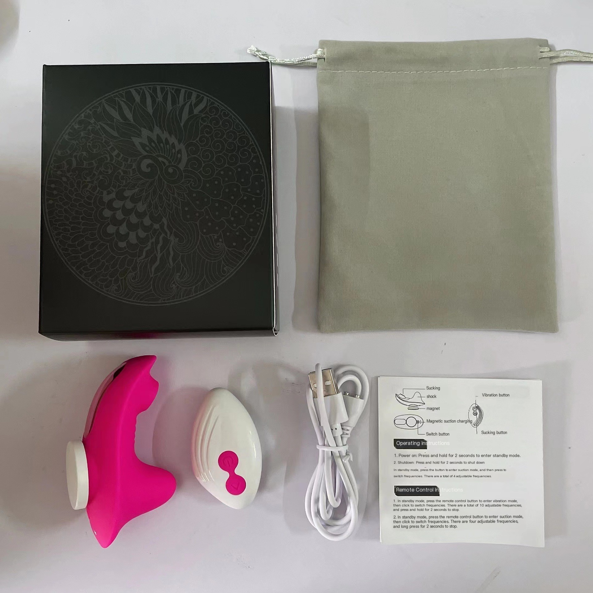 Compact Magnetic Wearable Suction Vibrator