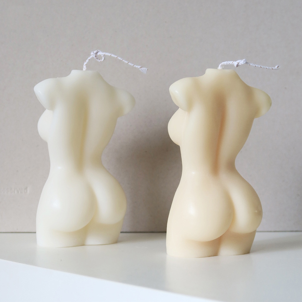 Cross-Border Body Candle - White