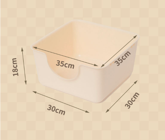 Half-enclosed cat litter box - Lifestyle Image