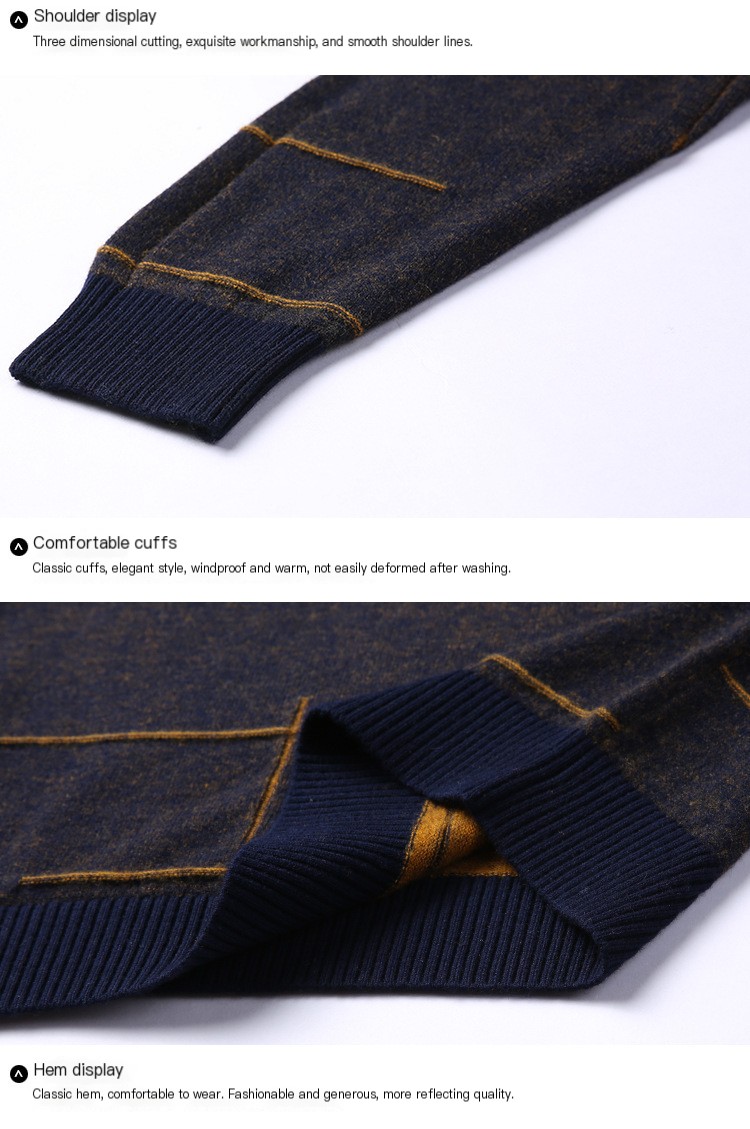 Men's Knitted Long Sleeve Shirt - Style 9