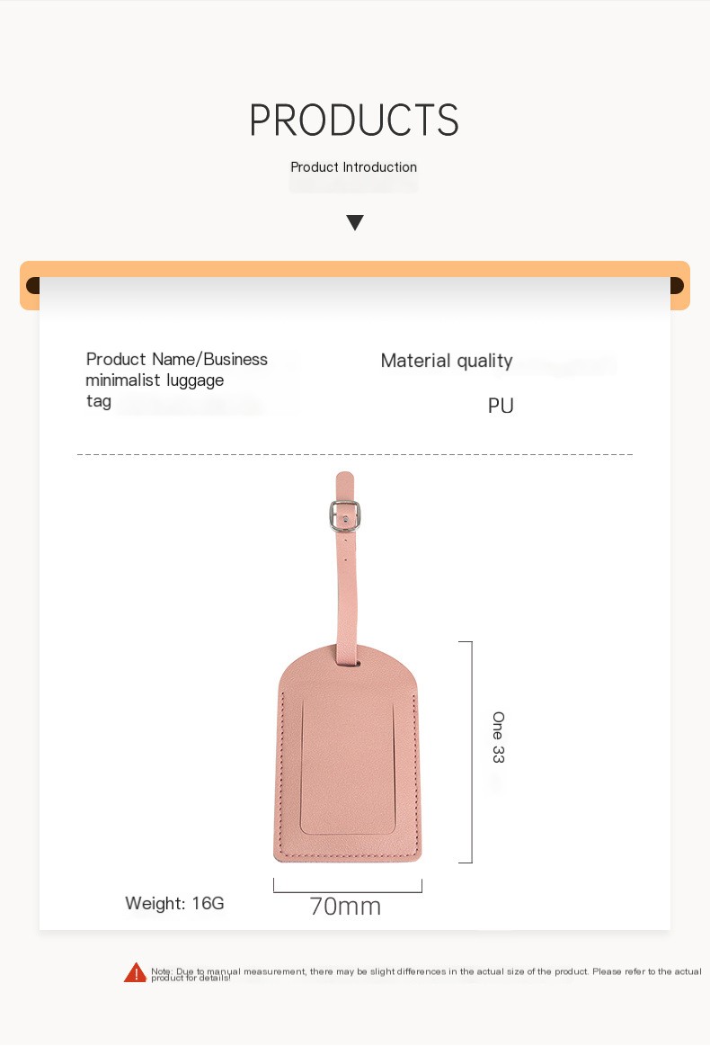 Luggage Tag Blue