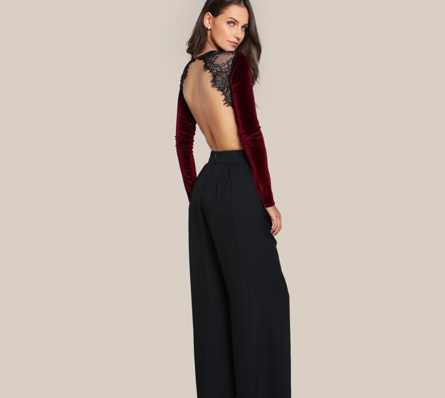 Lace Bodysuit Back View