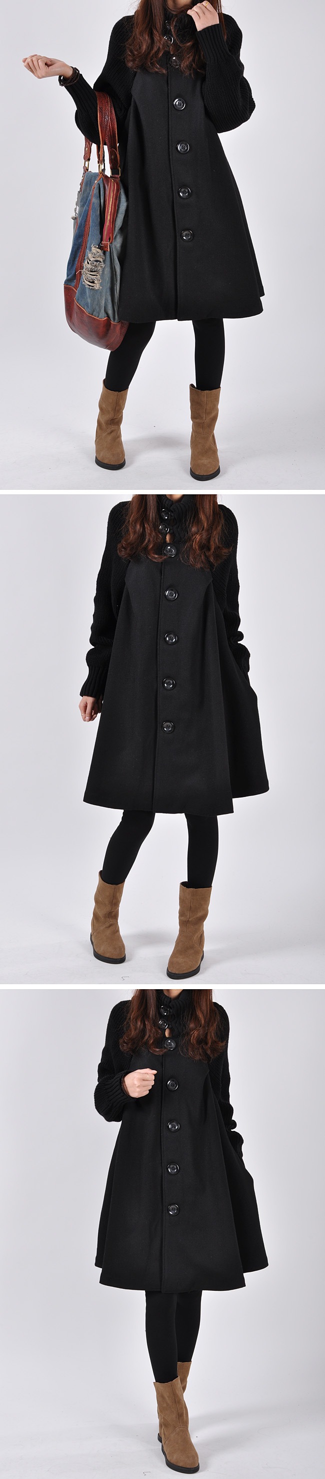 Fashion Mid-length Trench Coat