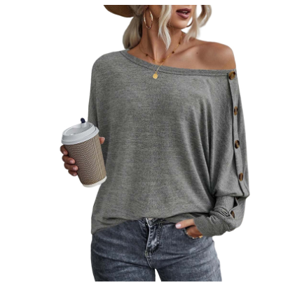 Khaki Solid Color Women's T-shirt