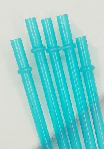 Colorful Drink with Straws