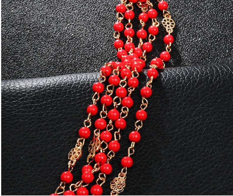 Tassel Necklace and Earring Set