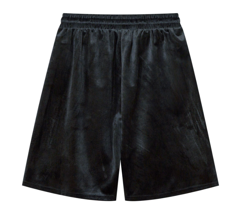 Street Retro Velvet Five-point Shorts 3