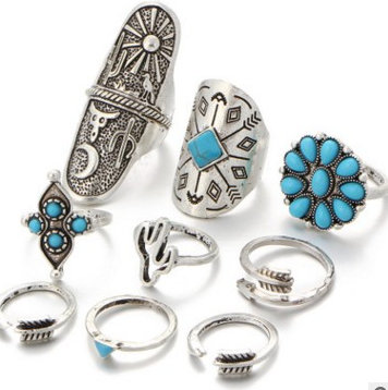 Juego de anillos de unión de 9 piezas.