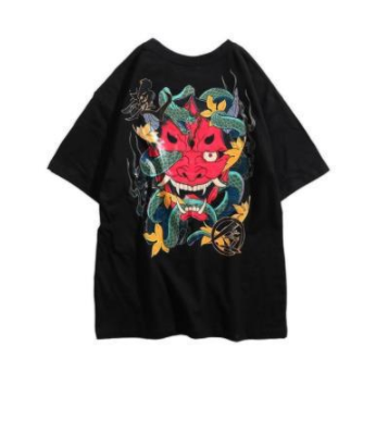 Prajna winding print T-shirt image 3