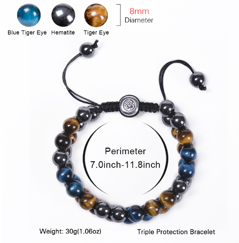 Blue Tiger Eye Stone Bracelet