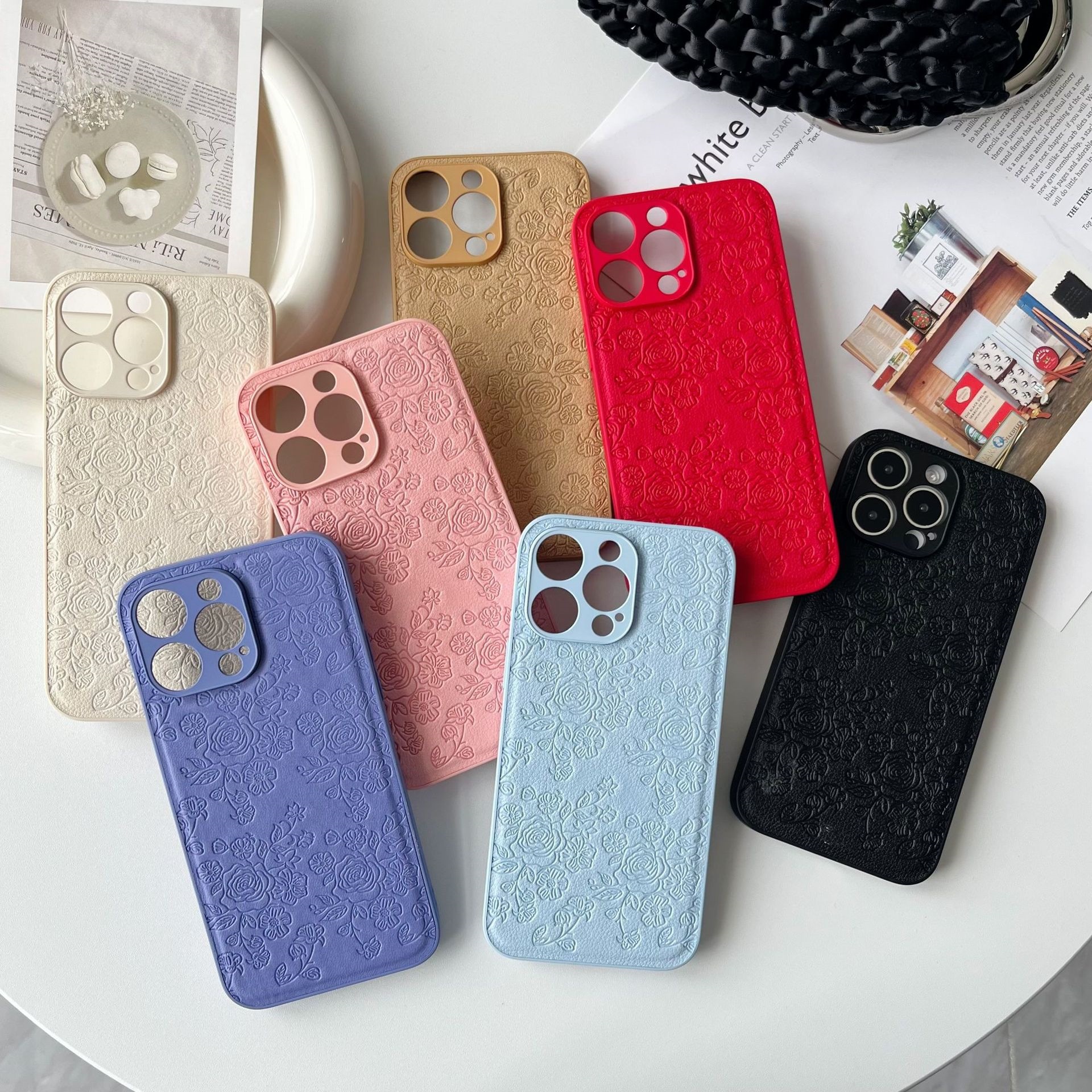 Embossed Lace Flower Design Cover