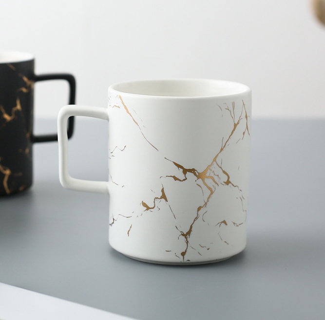 Black Marble Mug