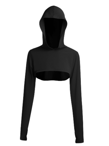 Seamless Fitness Leggings and Hooded Top Set Image 1